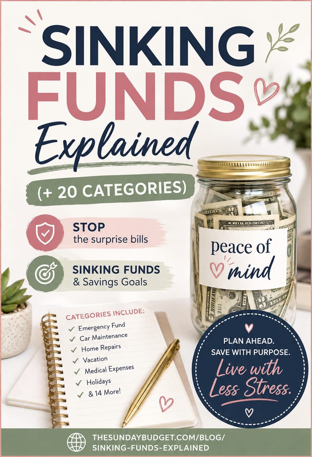 Sinking Funds Explained: How Much to Save + 20 Categories