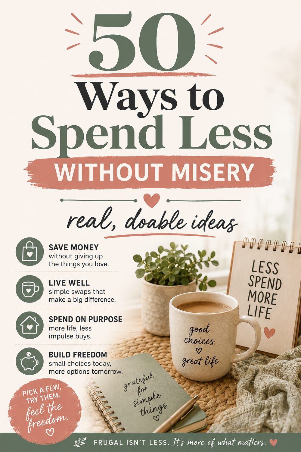 50 Frugal Living Tips That Don't Feel Like Sacrifice