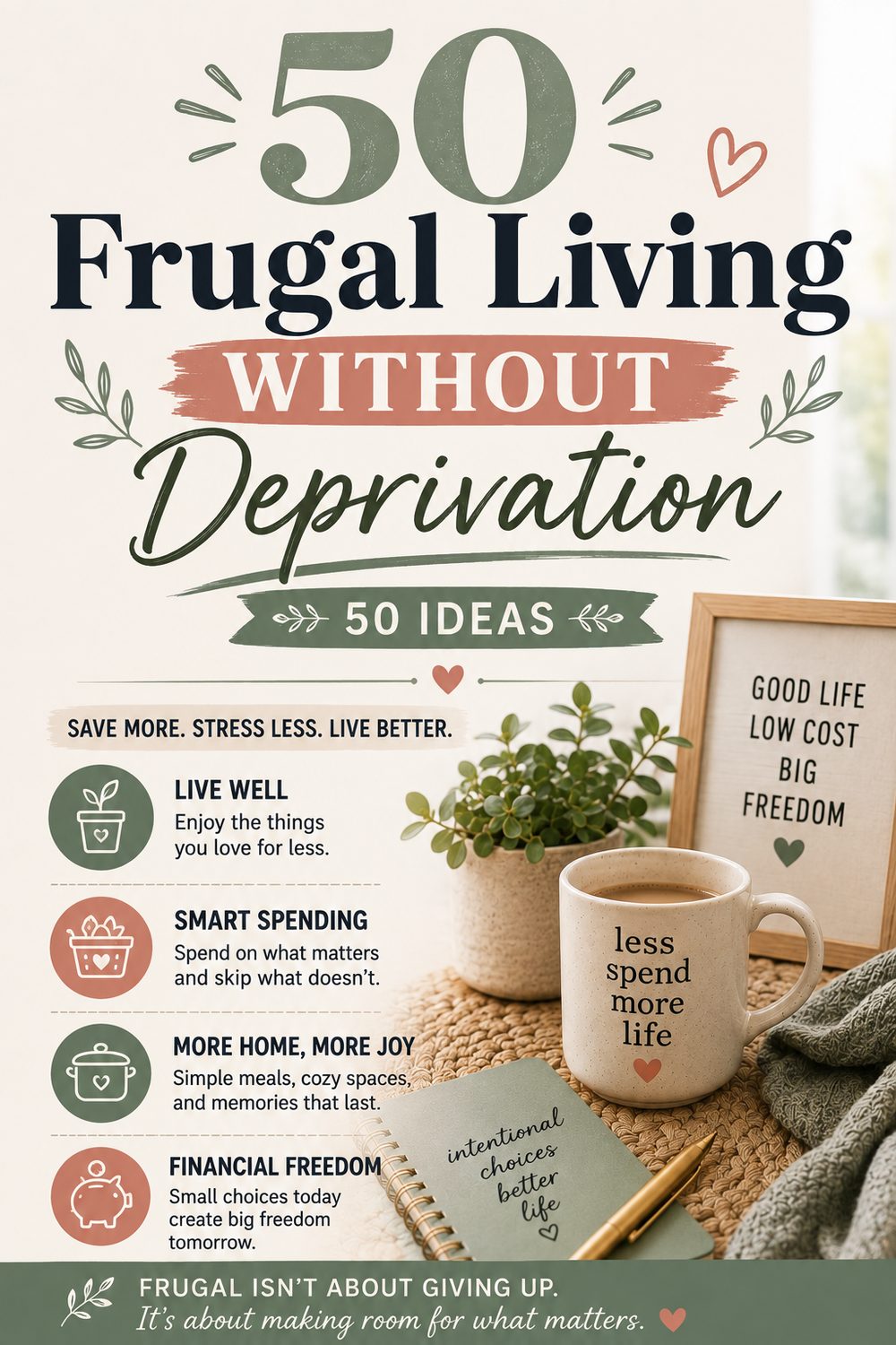 50 Frugal Living Tips That Don't Feel Like Sacrifice