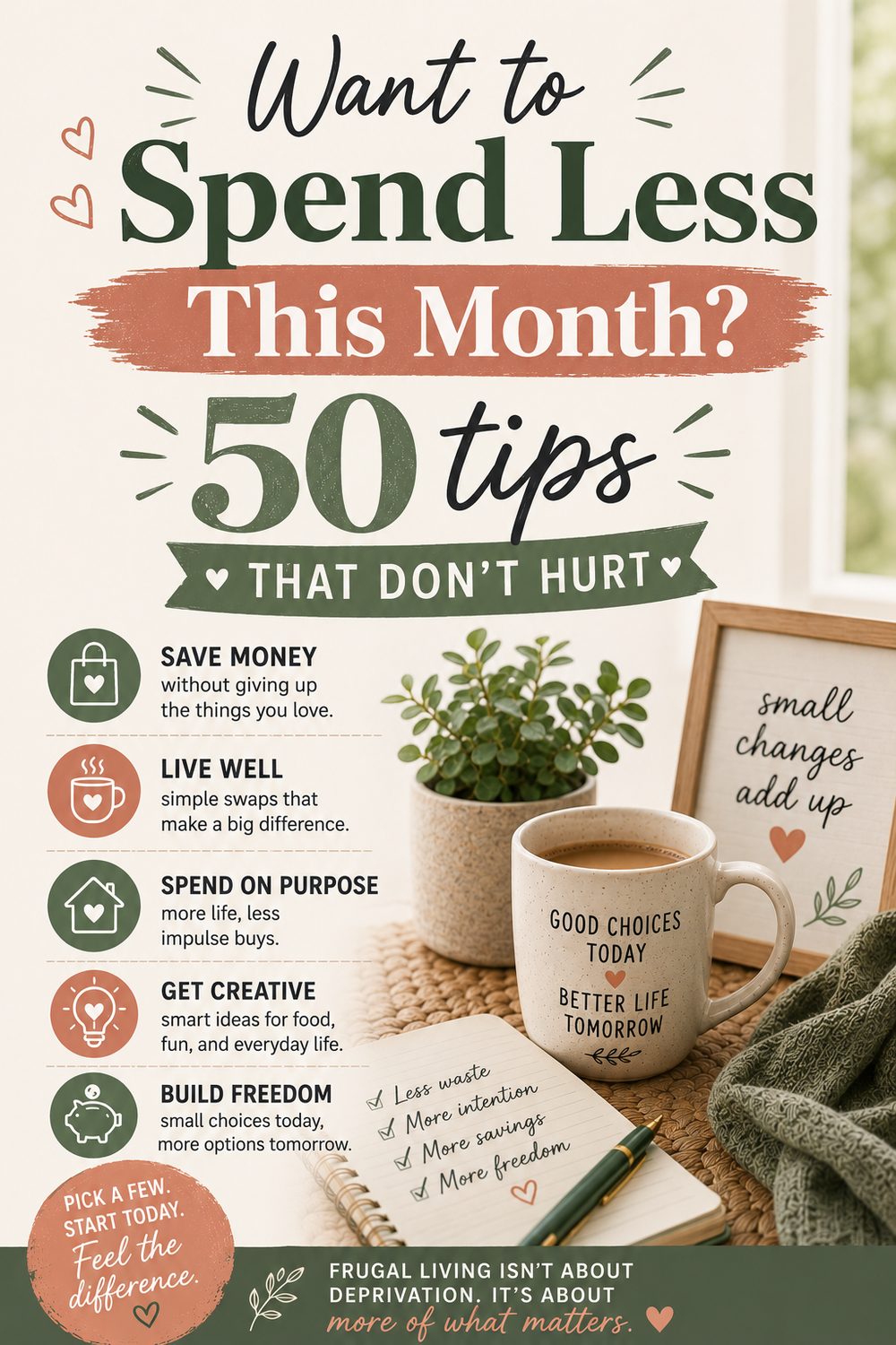 50 Frugal Living Tips That Don't Feel Like Sacrifice