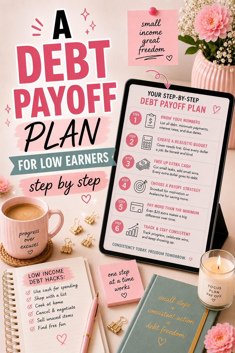 How to Pay Off Debt Fast on a Low Income (Realistic Plan)