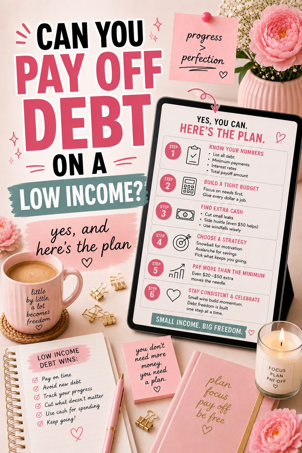 How to Pay Off Debt Fast on a Low Income (Realistic Plan)